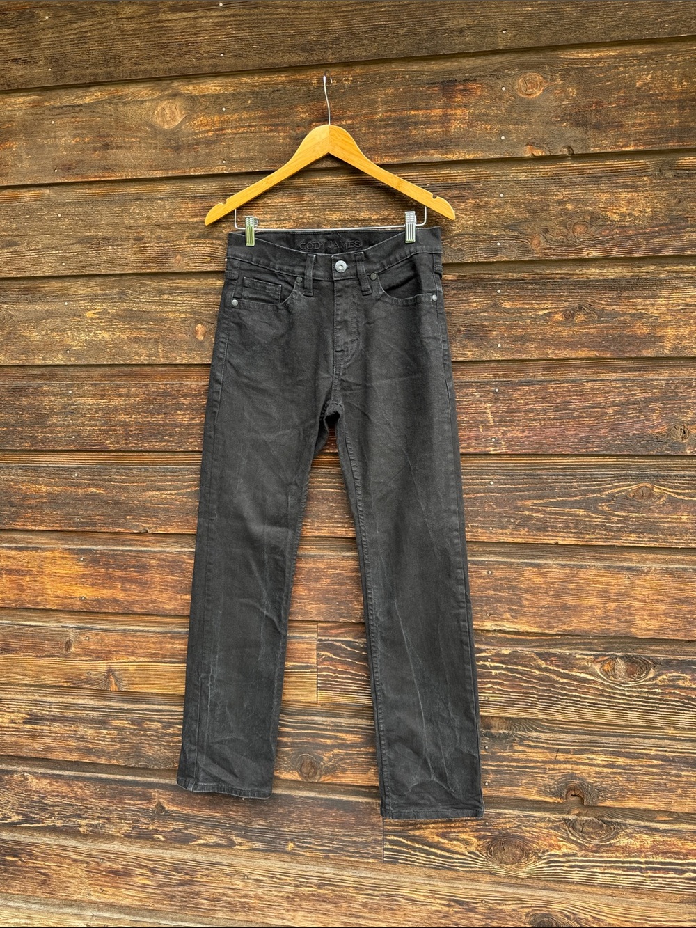 Men's Straight Black Jeans - Classic Straight Fit